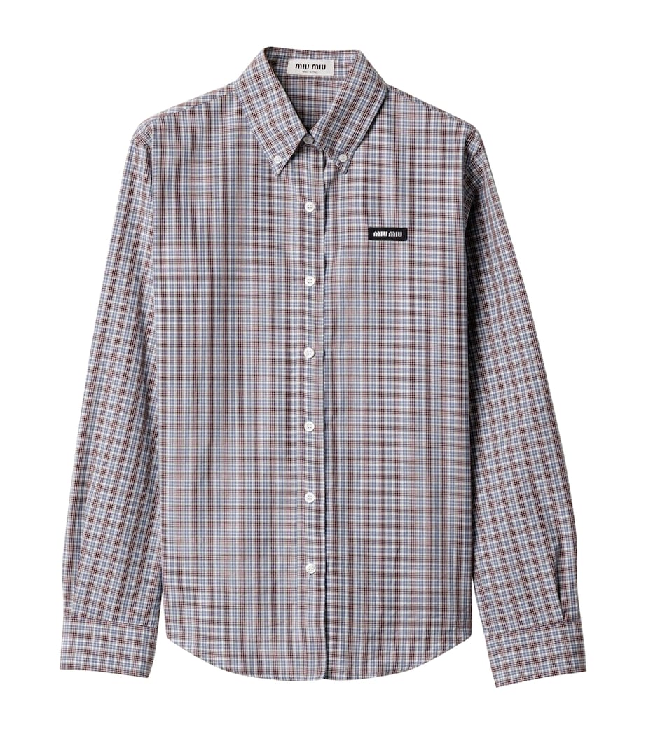 Cotton Check Shirt F0OBD Image 1