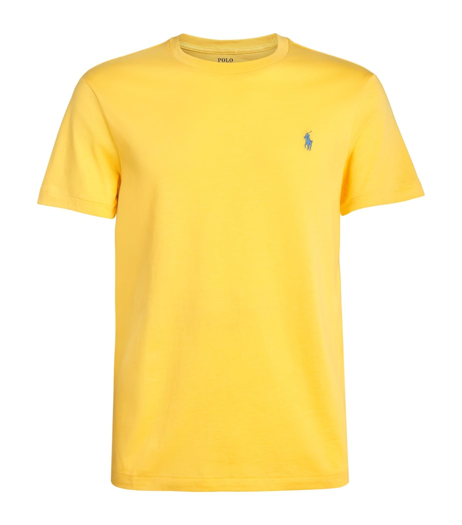 Polo Ralph Lauren Mens Cotton Custom-Fit Polo Pony T-Shirt Sunfish Image 1