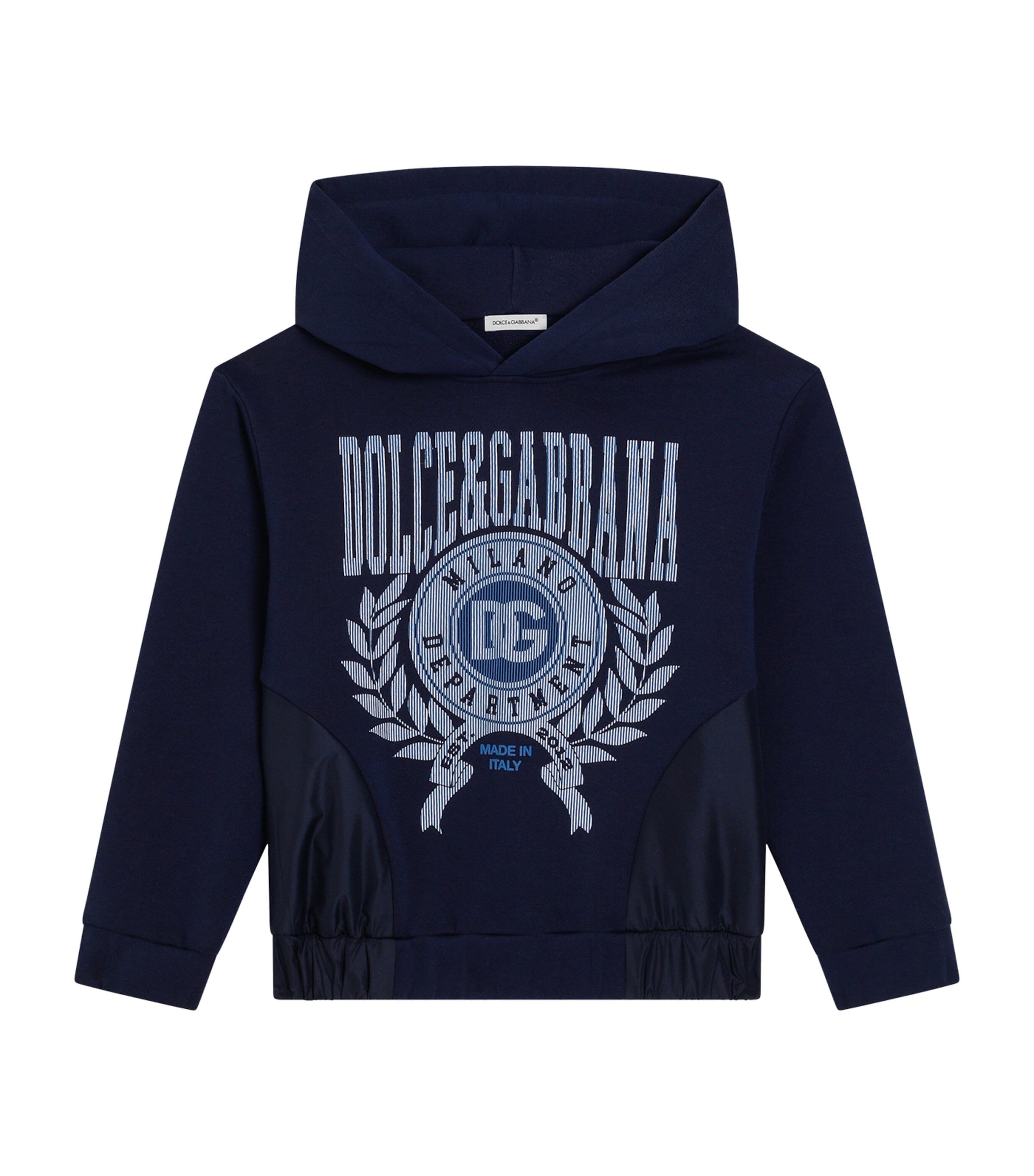Cotton-Blend Logo Print Hoodie (8-12 Years) B3895-NAVY BLUE Image 1