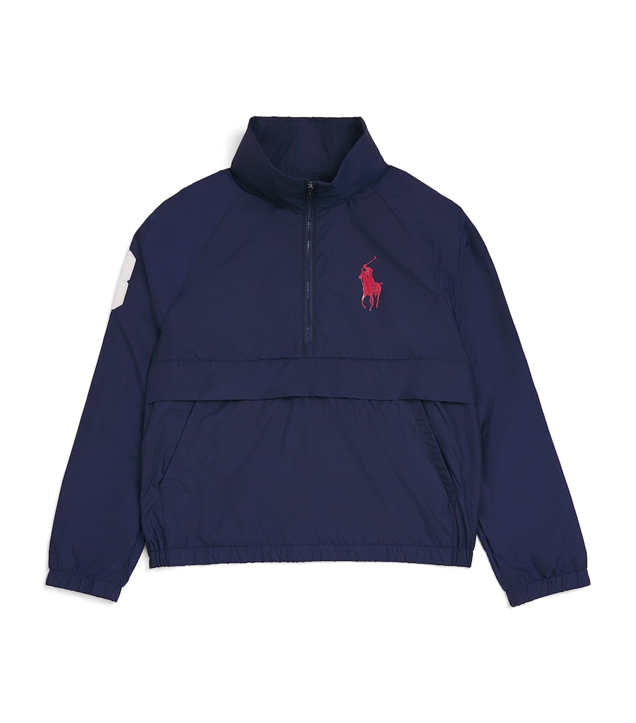 Big Pony Hooded Windbreaker (6-14 Years) NAVY Image 1