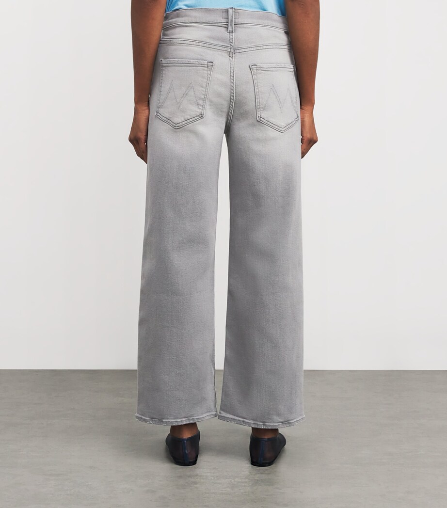 MOTHER Womens The Dodger Flood Wide-Leg Jeans Noted Image 4