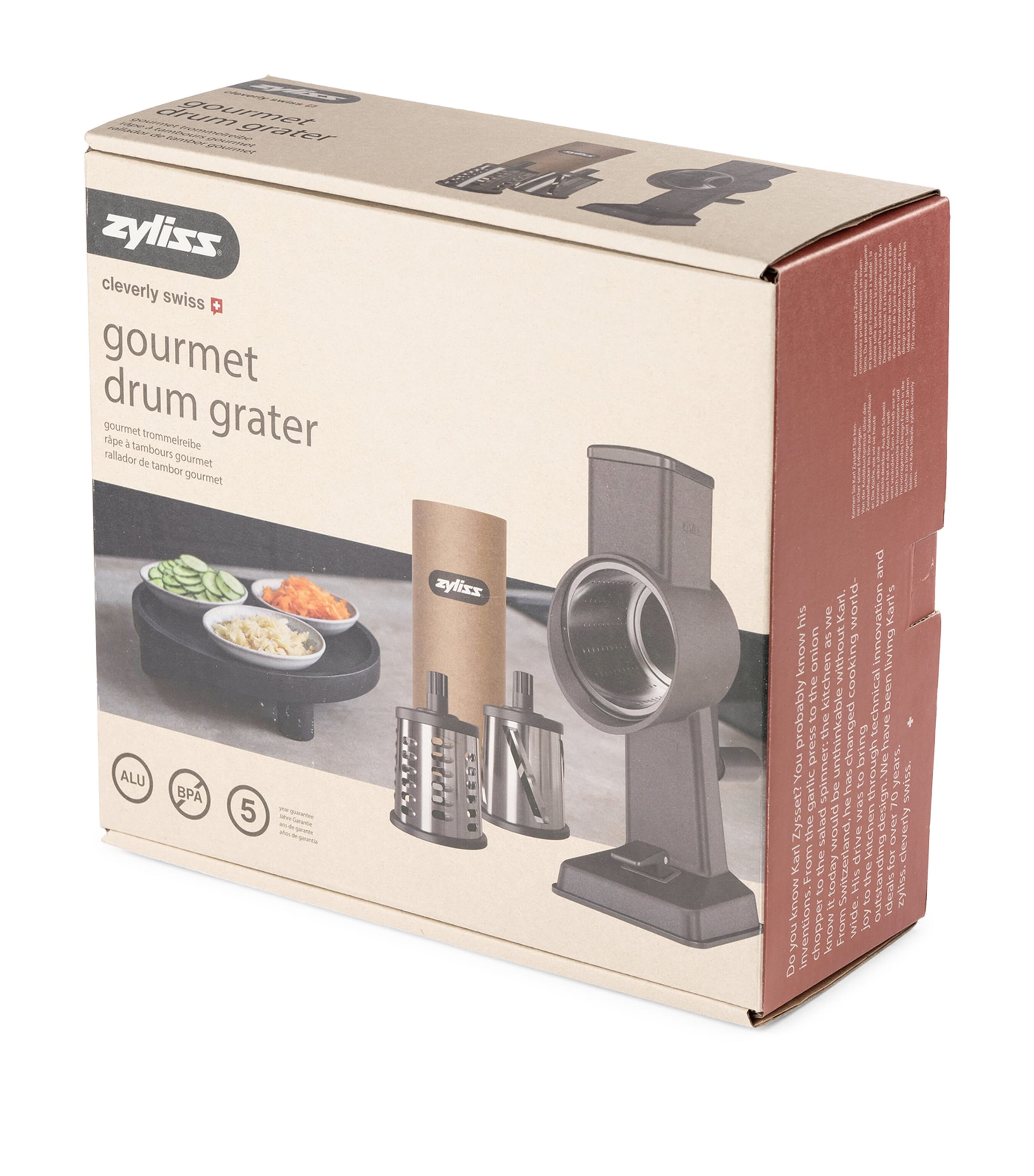 Gourmet Drum Grater GREY/BLACK Image 2
