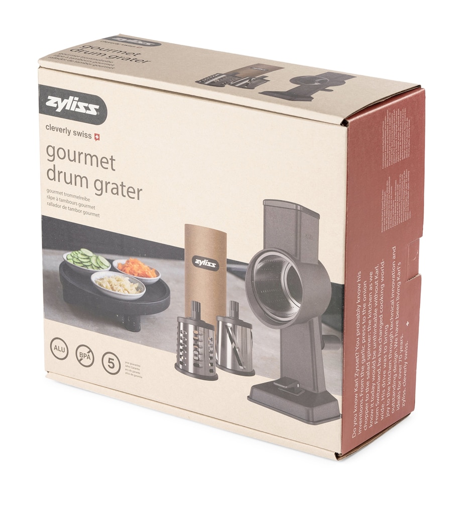 Gourmet Drum Grater GREY/BLACK Image 2