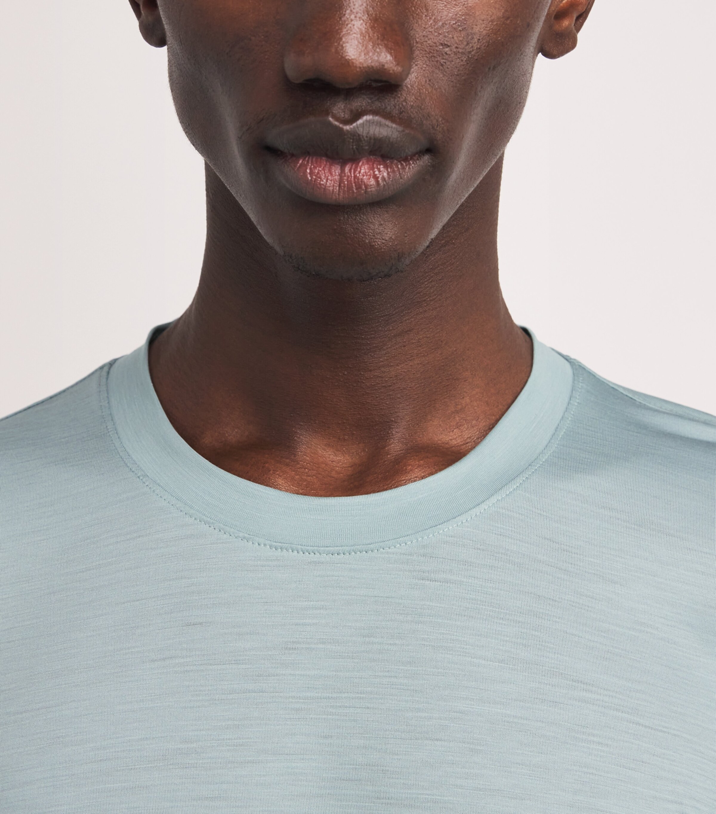 Marco Pescarolo Mens Virgin Wool T-Shirt Light Blu Image 6