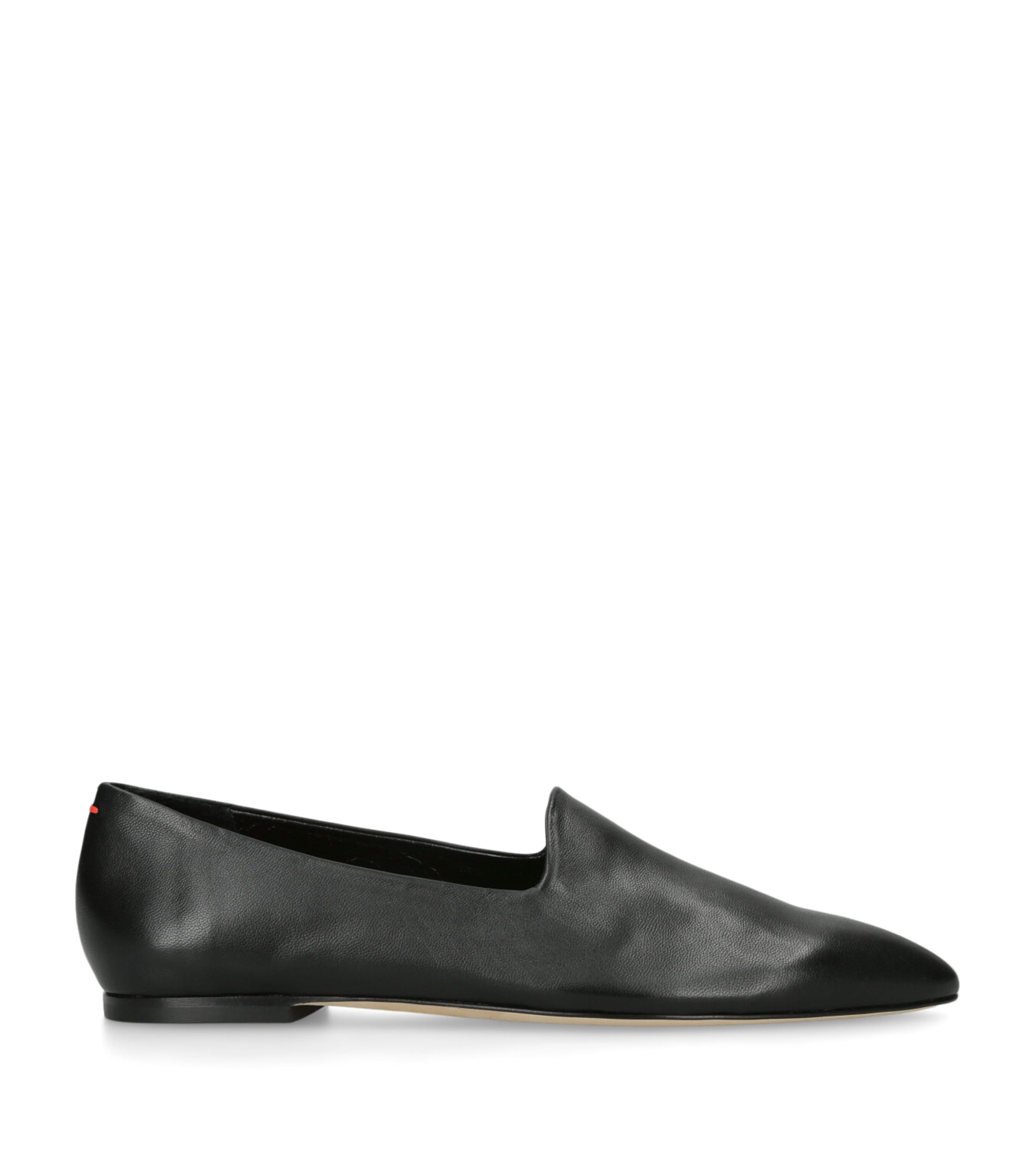 aeyde Leather Vanna Loafers Black Image 1