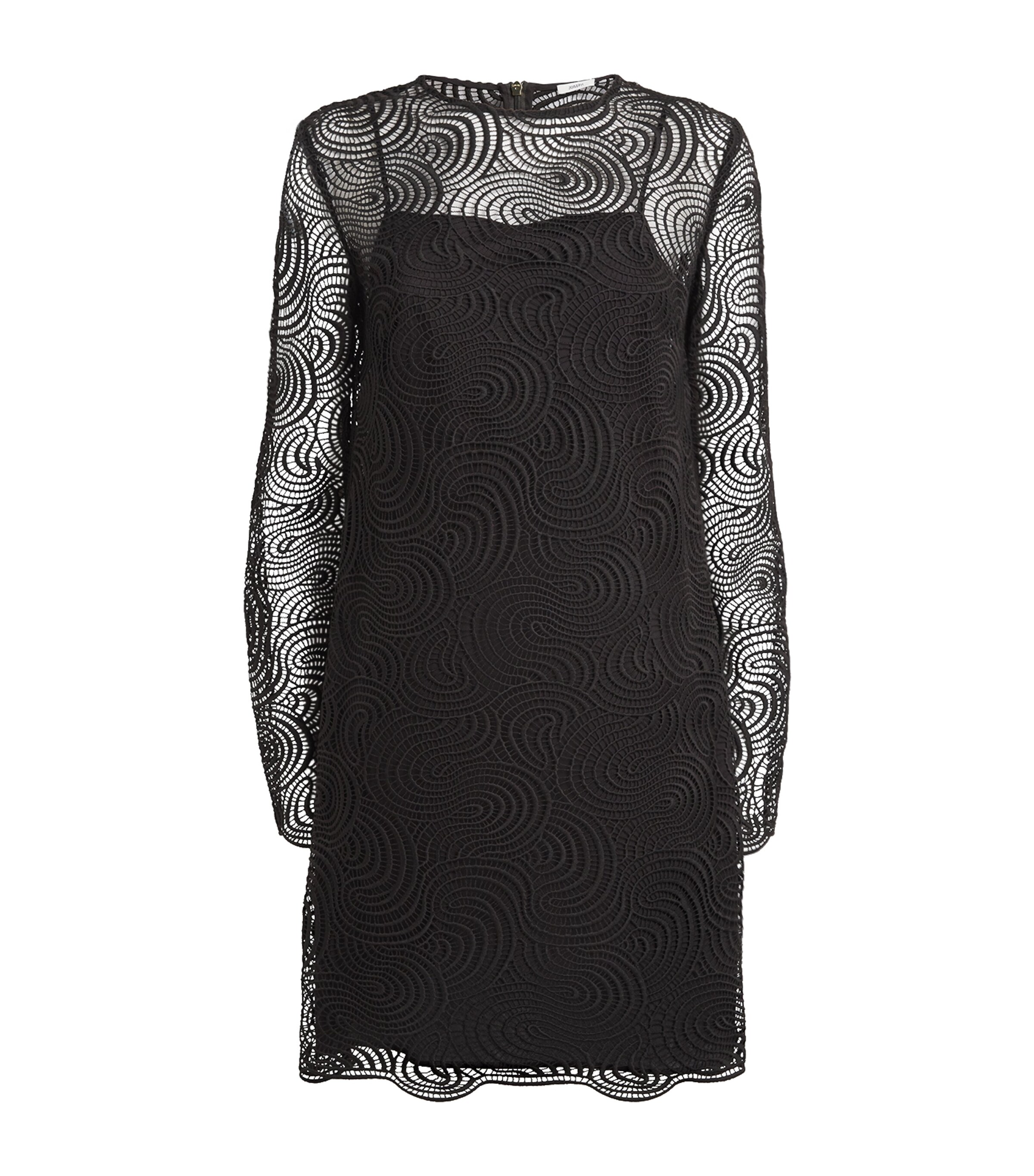 Joseph Womens Crochet-Lace Amira Mini Dress Cocoa Image 1