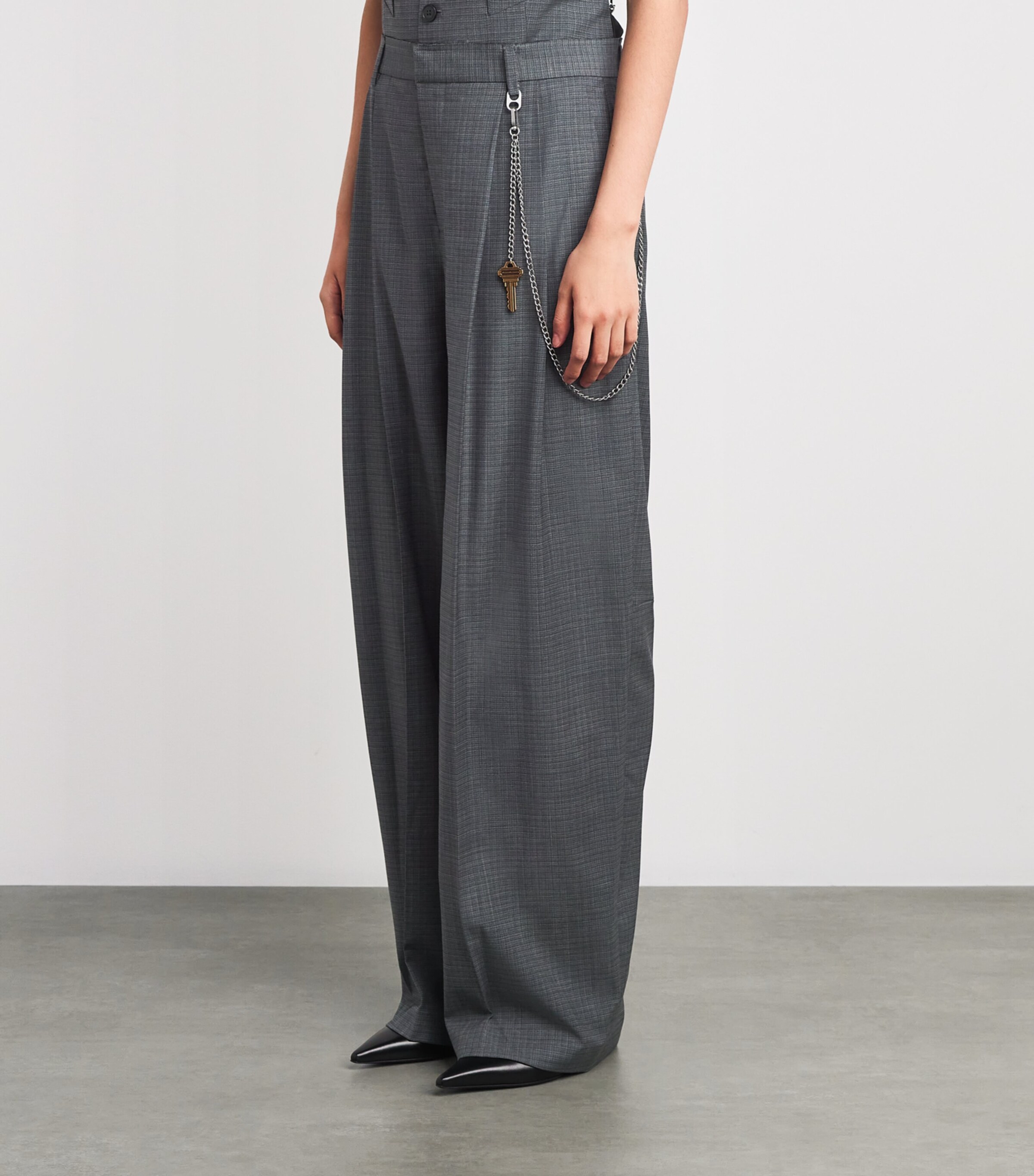 Alexander Wang Wool-Blend Chain-Detail Trousers | Women Clothing | Trousers | Tailored Trousers | Workwear | Designers | Alexander Wang Alexander Wang Wool-Blend Chain-Detail Trousers | Women Clothing | Trousers | Tailored Trousers | Workwear | Designers | Alexander Wang