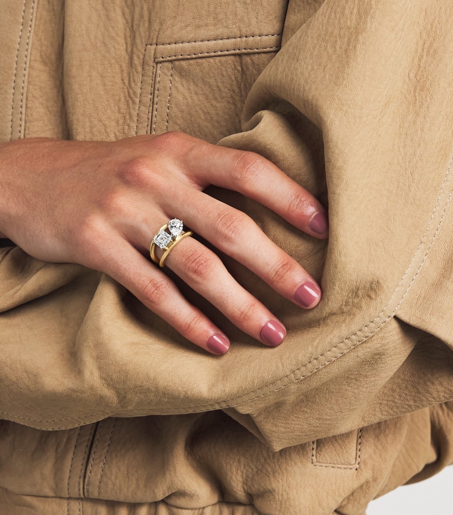 Yellow Gold and Diamond Sadie Ring (Size 6.5) YELLOW GOLD Image 2