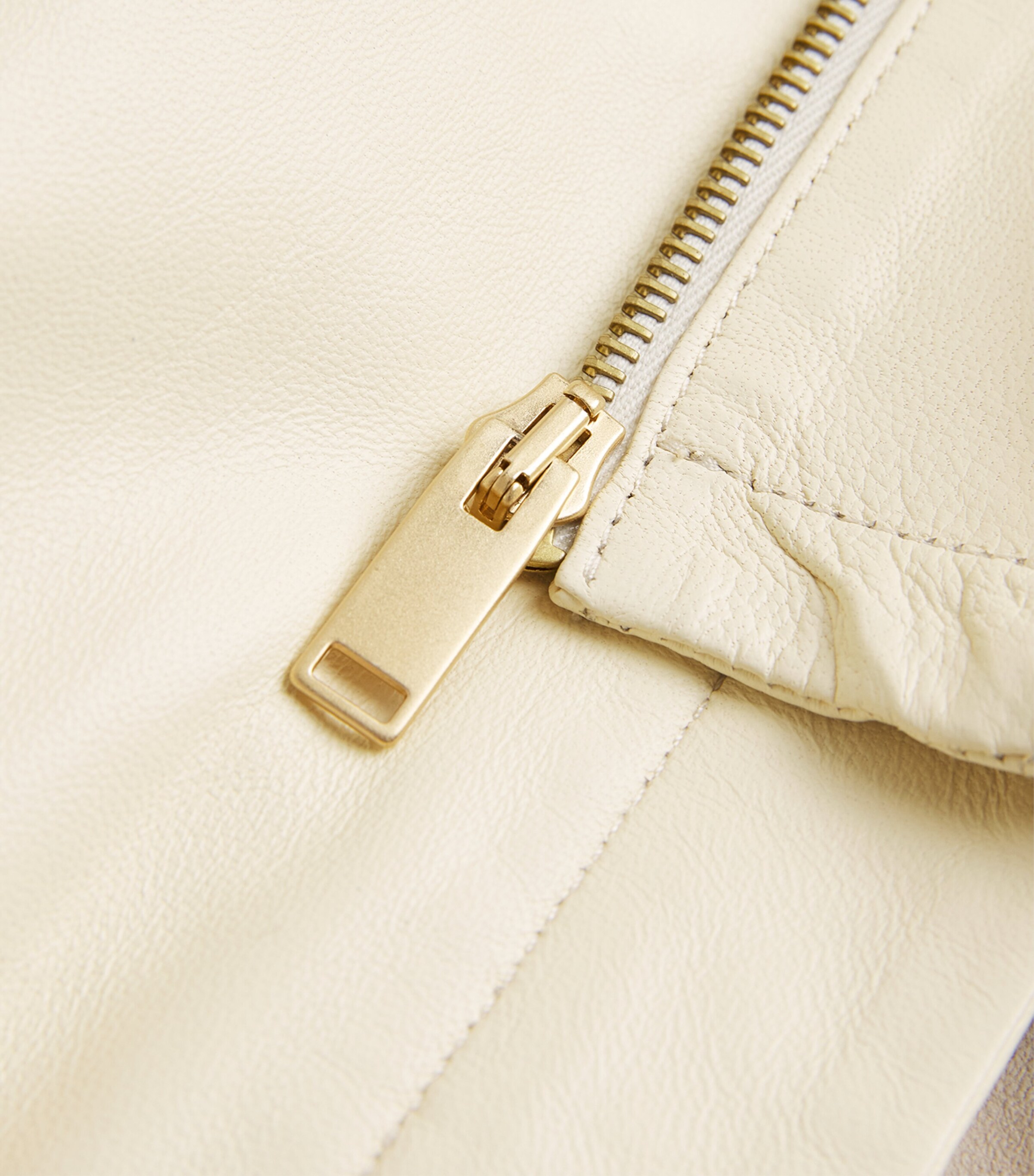 Fabiana Filippi Womens Leather Tie-Detail Bomber Jacket Burro Image 5
