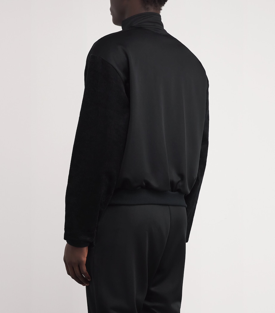 Geometric Track Jacket BLACK Image 4