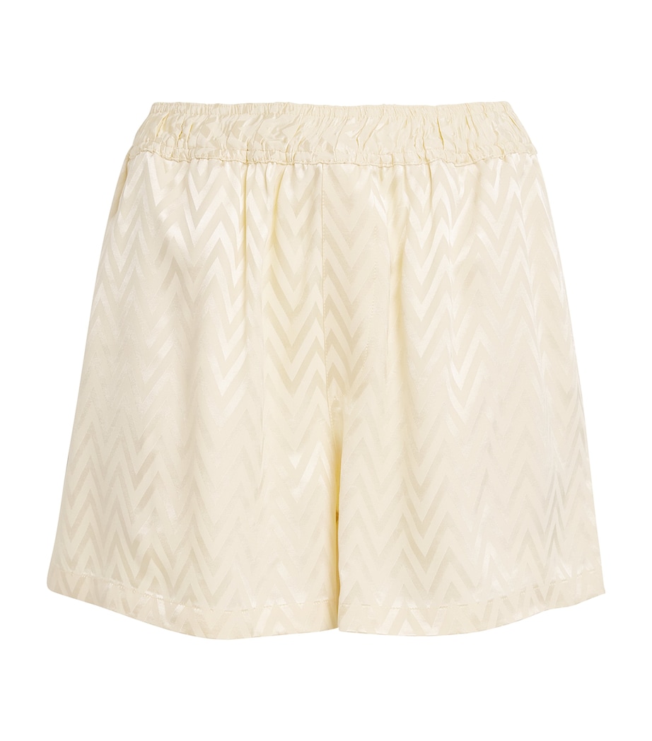 Zigzag-Jacquard Shorts S01GA NATURAL BEIGE Image 1