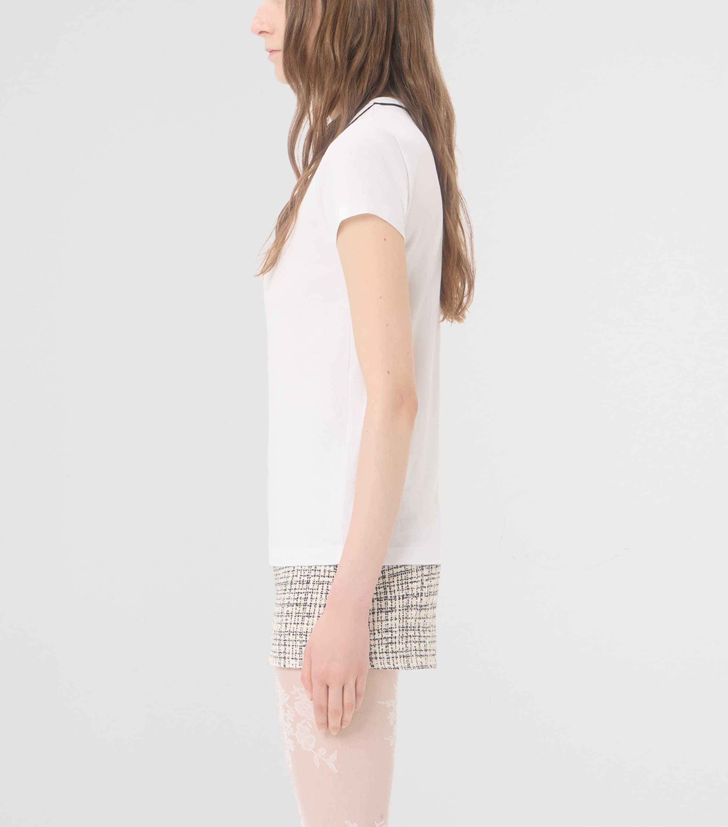 Valentino Womens Cotton VLogo T-Shirt Image 4