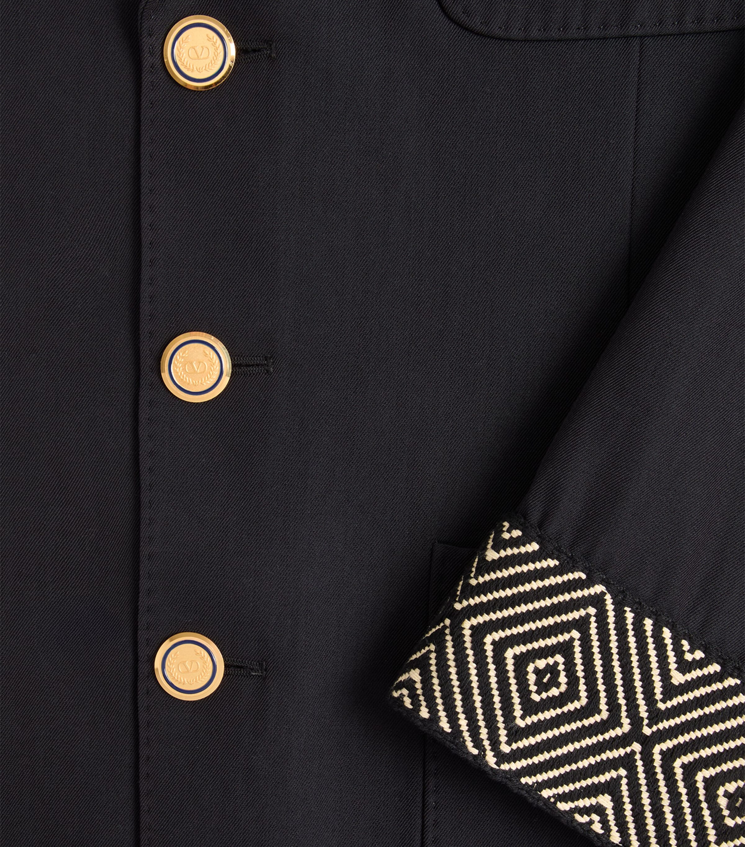 Wool-Cotton Blazer 598 Image 3