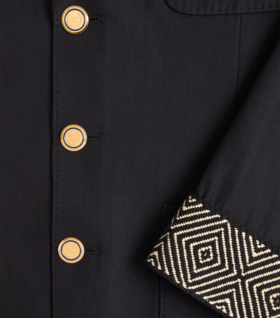 Wool-Cotton Blazer 598 Image 3