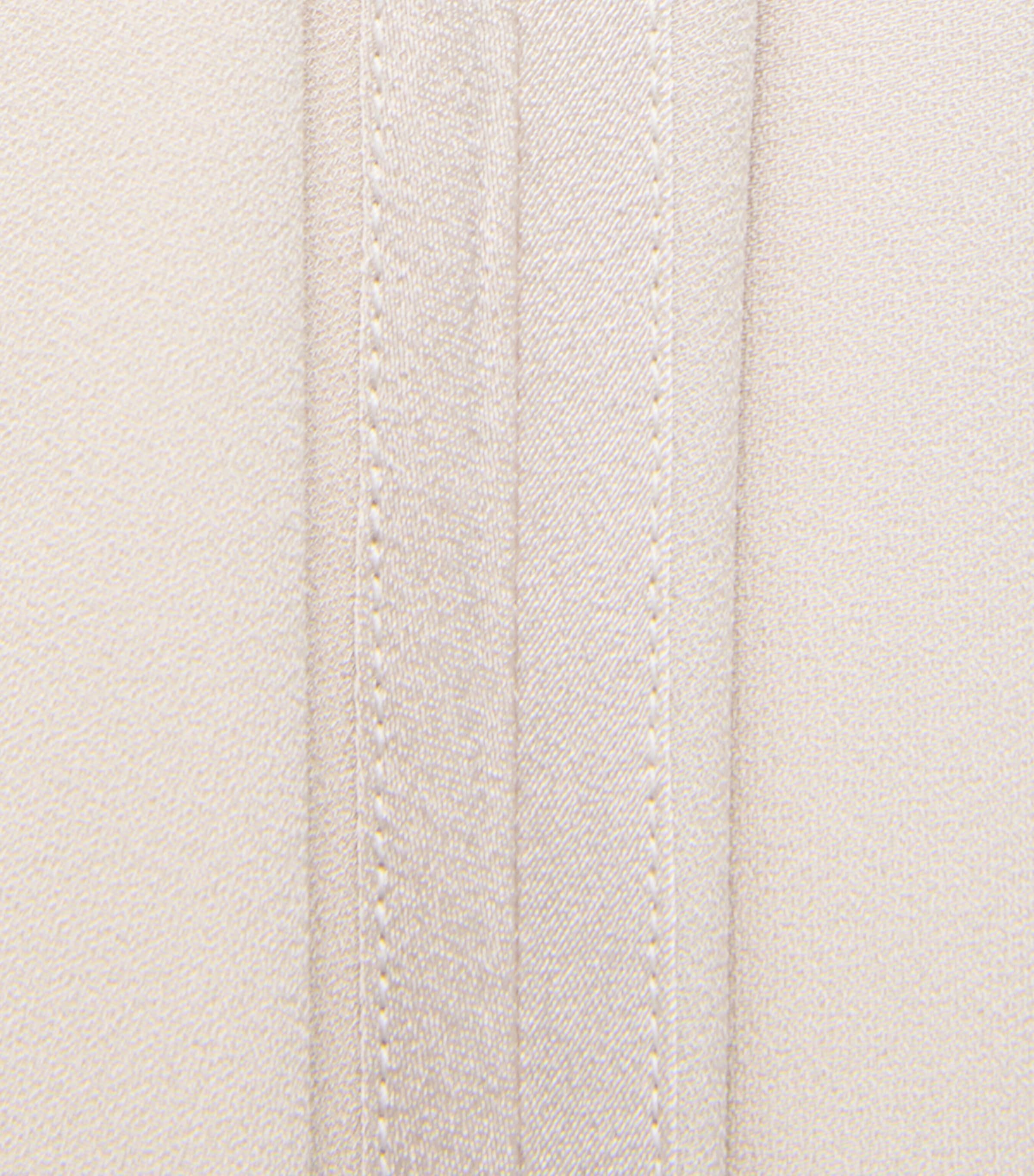 Agnona Womens Satin-Trim A-Line Midi Skirt Beige Greige Image 2
