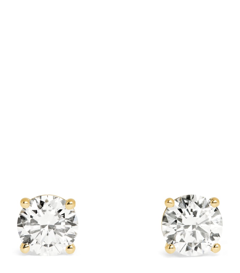 Yellow Gold and Diamond Stud Earrings (1.50ct) YELLOW GOLD Image 1