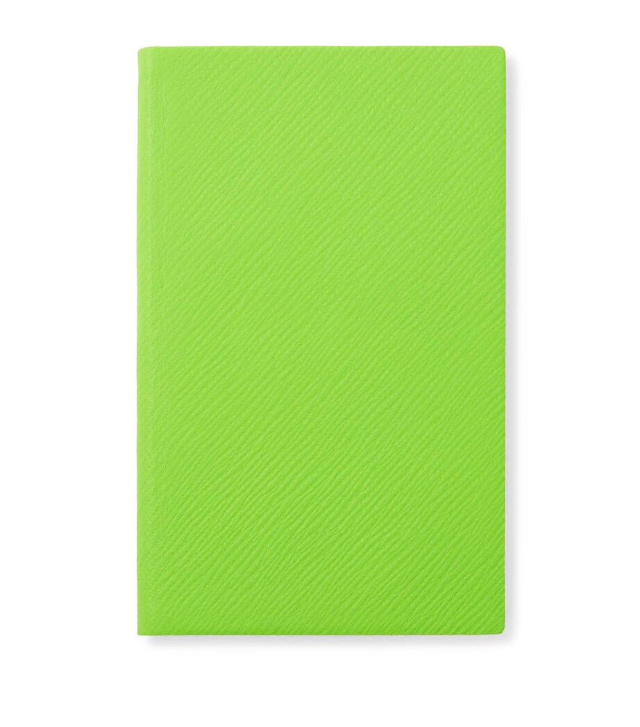 Panama Leather Pocket Notebook APPLE GREEN Image 1