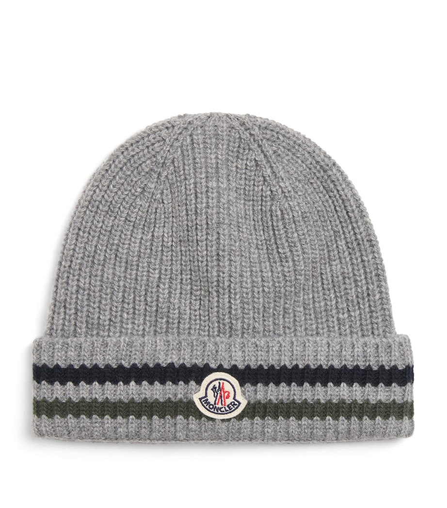Virgin Wool Logo Patch Beanie 912 Image 1