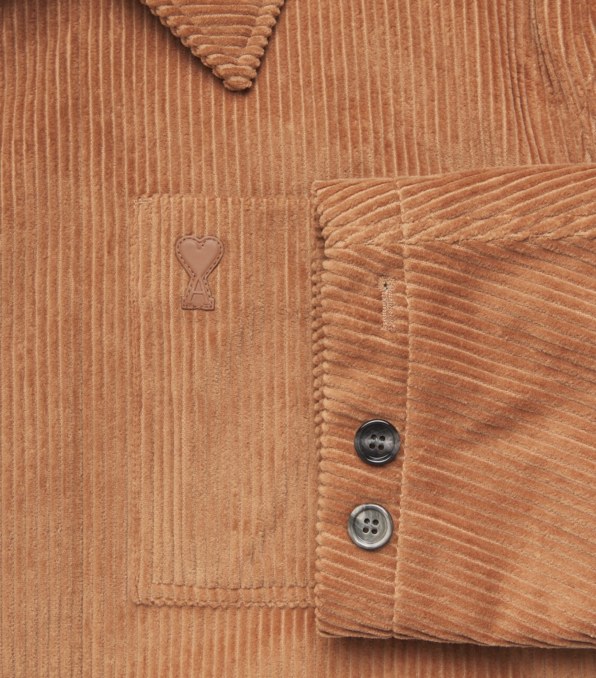 Corduroy Ami de Coeur Field Jacket 280 - CAMEL Image 5