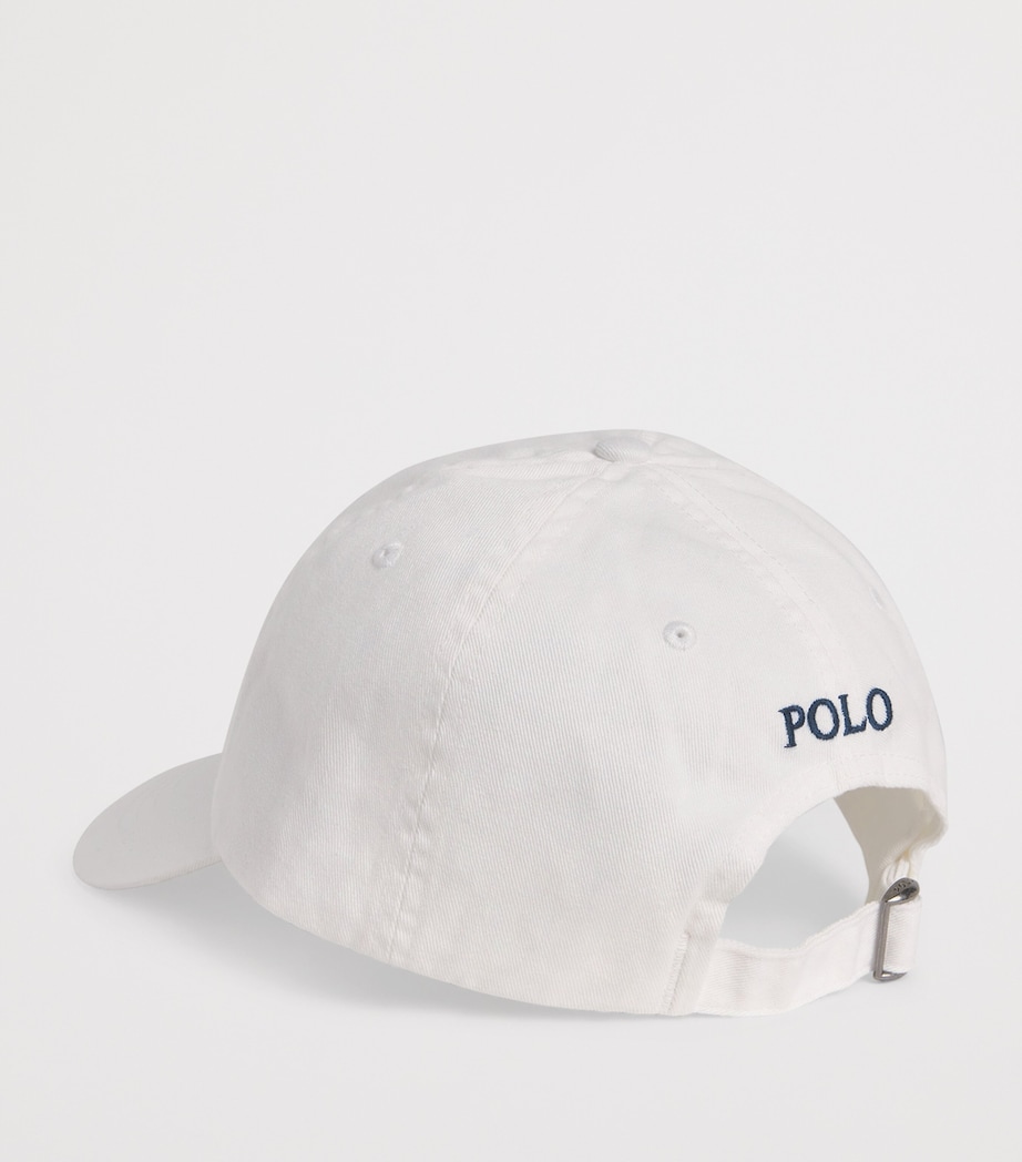 Polo Pony Baseball Cap WHITE/ NEWPORT NAVY Image 3