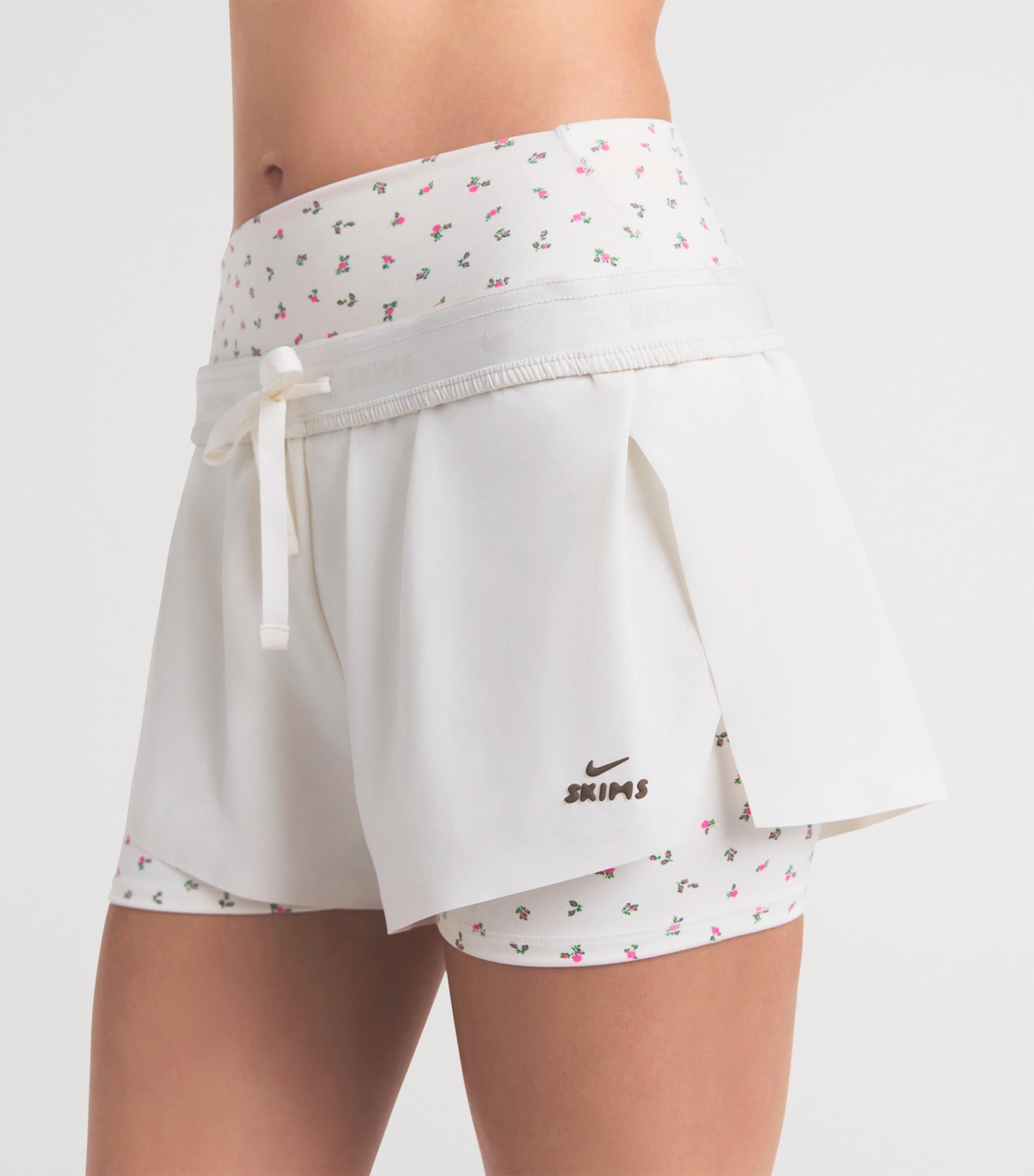 NikeSKIMS Womens NikeSKIMS Runner Shorts Ivory Image 5