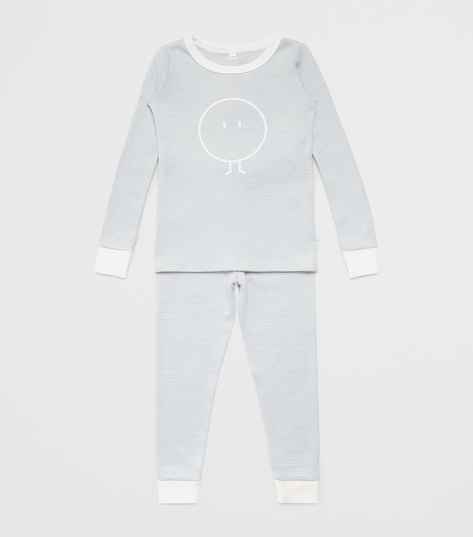 MORI Bamboo-Blend Snoozy Pyjama Set (2-4 Years) Blue Stripe Image 3