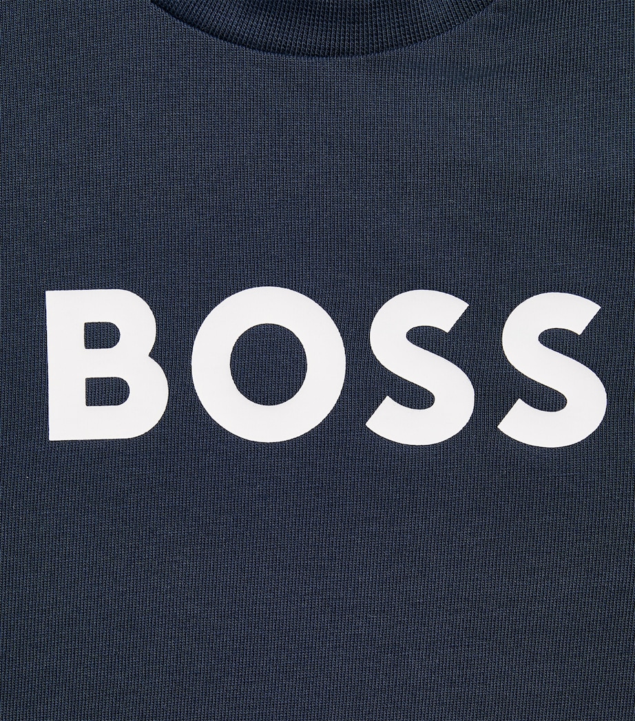 BOSS Kidswear Logo T-Shirt (3-36 Months) Navy Image 2