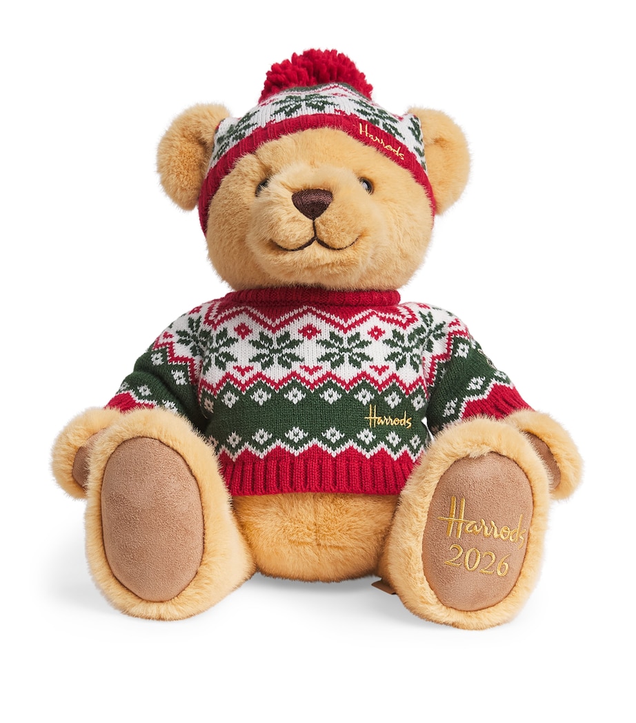 Harrods Christmas Bear 2026 Henry (30.5cm) Green Image 1