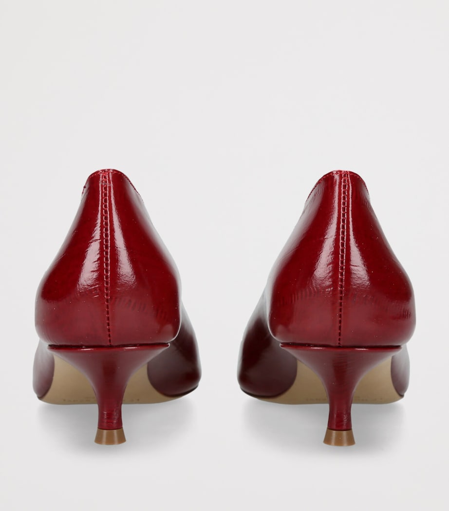 Le Monde Beryl Patent Leather Babouche Pumps 35 Red/dark Image 2