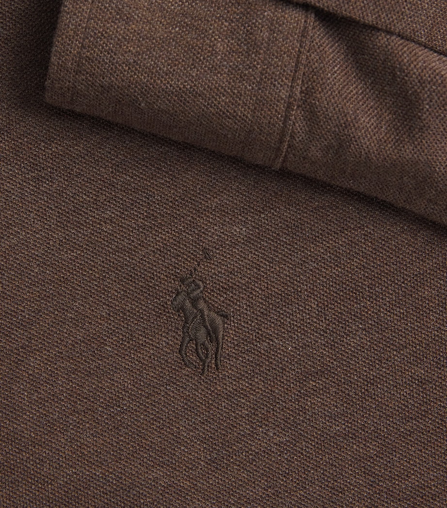 Polo Ralph Lauren Mens Cotton Mesh Shirt Ntmeg Brn Hthr Image 6