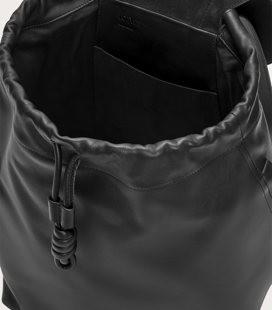 Leather Flamenco Backpack BLACK Image 6