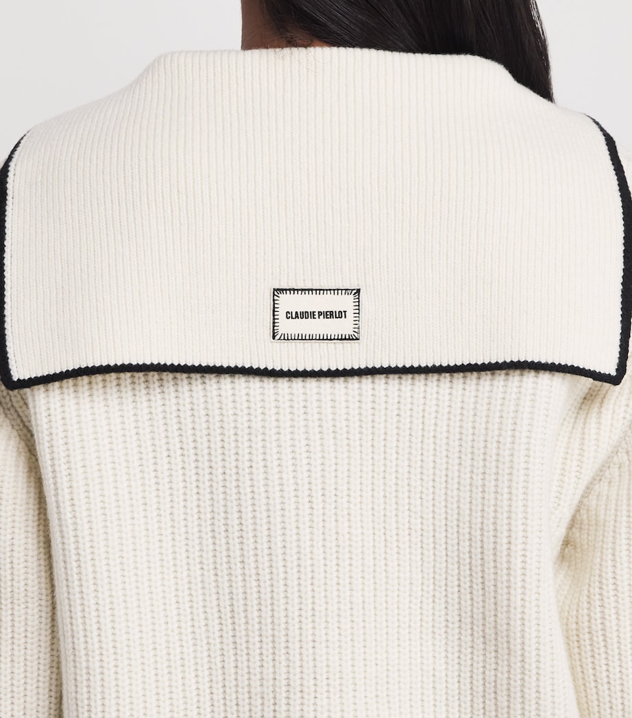 Wool-Blend Cardigan OFF-WHITE Image 6