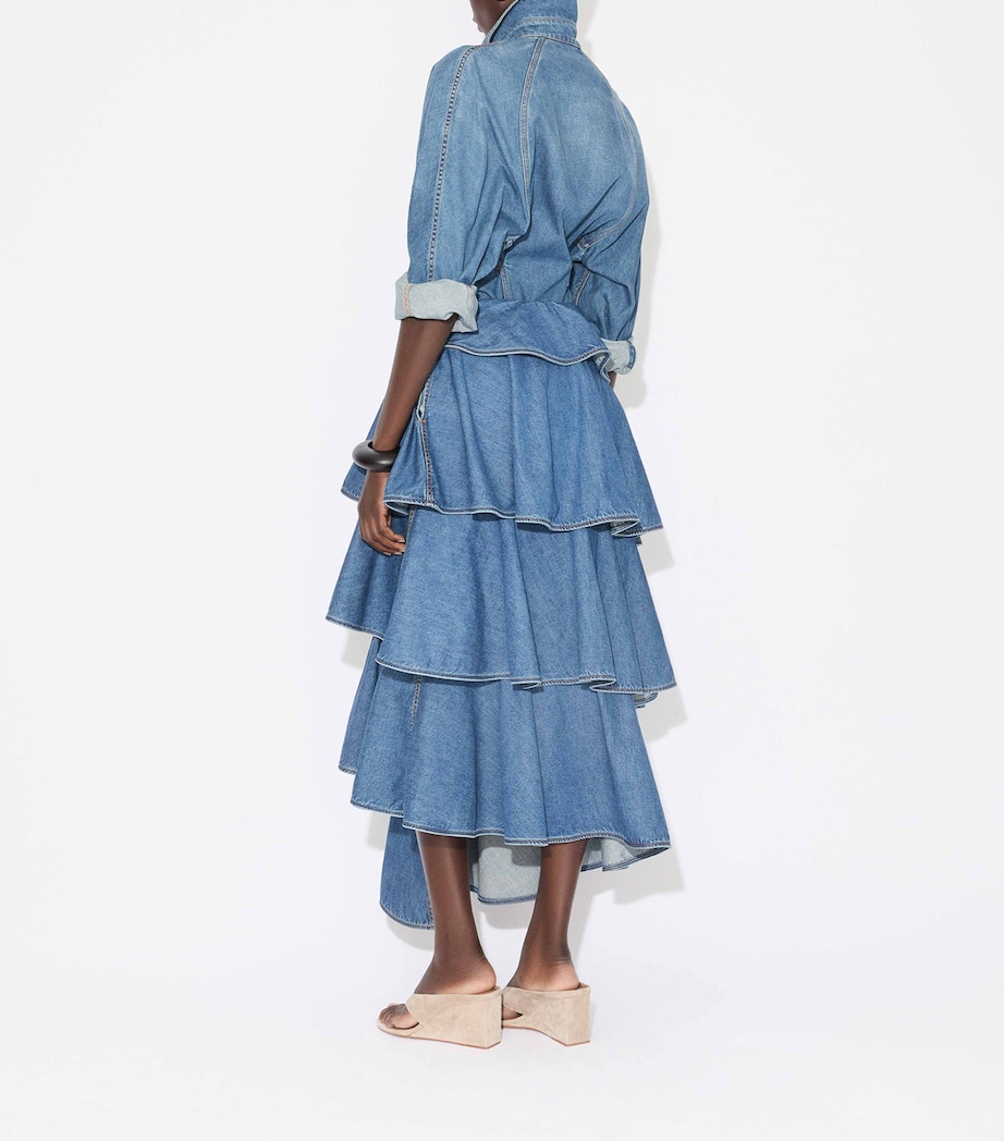 Curved Denim Shirt BLEU MINERAL Image 3