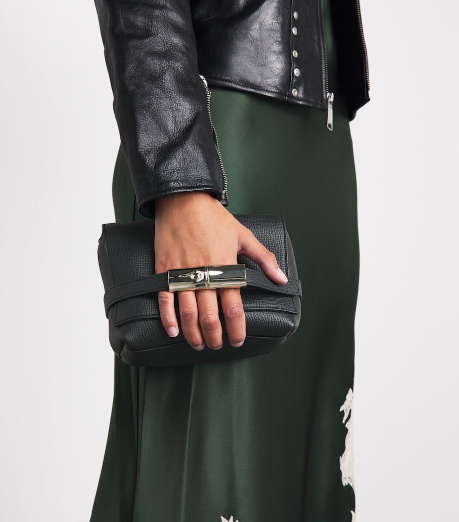 Longchamp Leather Le Smart Cross-Body Bag Noir Image 4