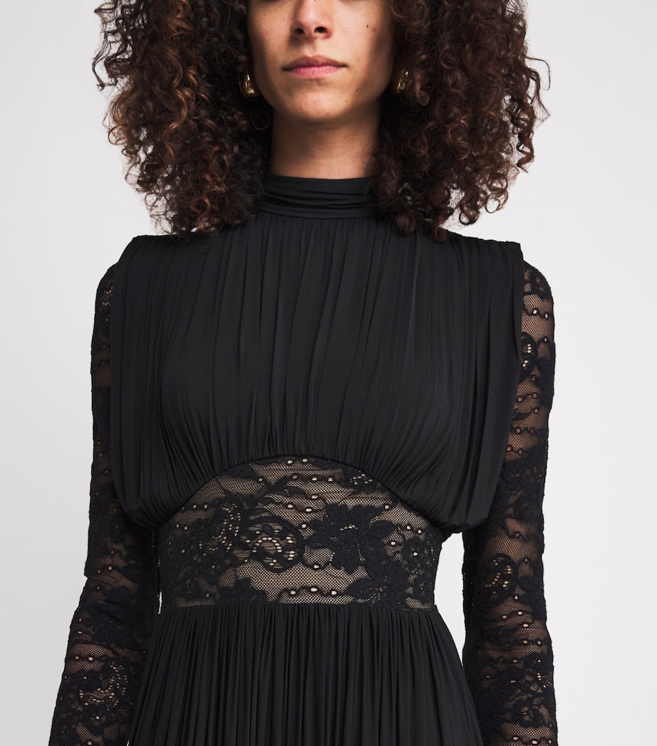 Lace-Detail Rebellion Maxi Dress BLK BLACK Image 4