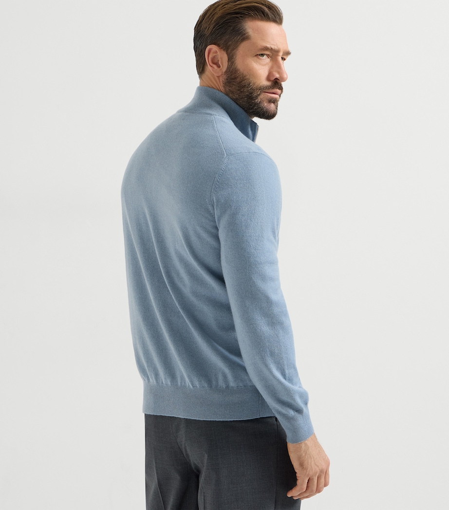 Cashmere Zip-Up Cardigan CMM56 Image 3