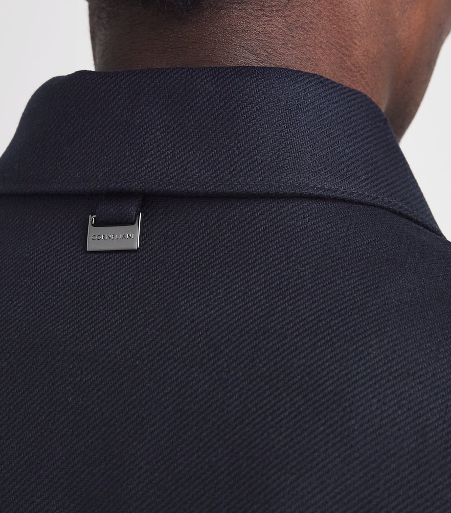 Silk Bomber Jacket 01 NAVY BLUE Image 6