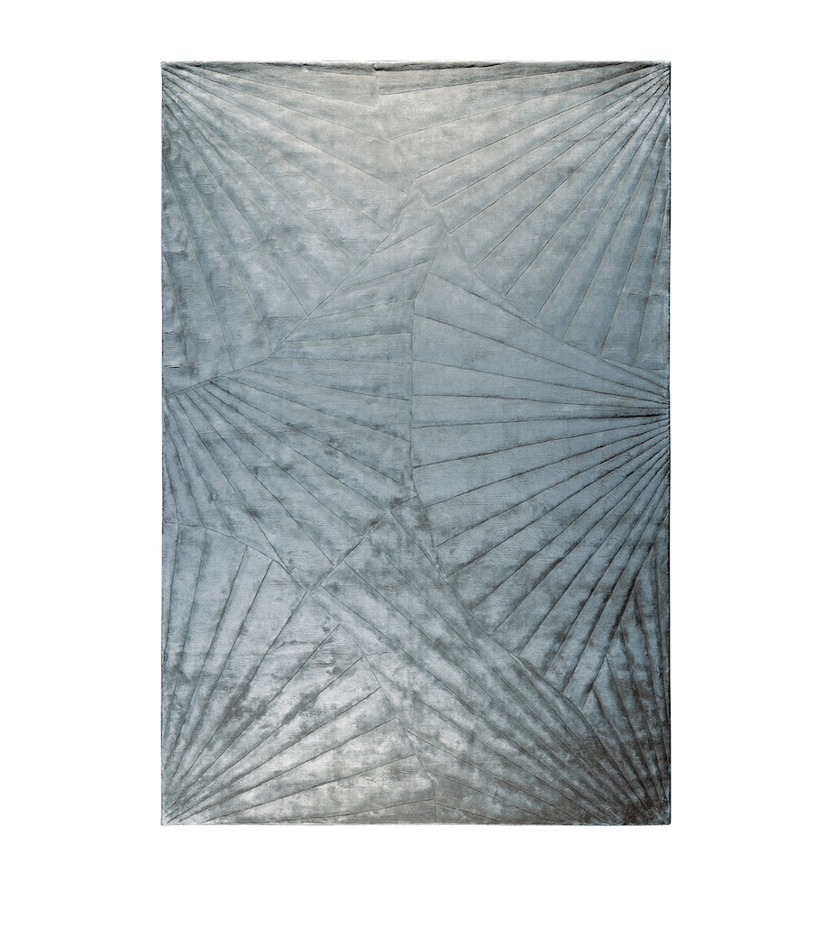 Silk Ori Lake Rug (3.05m x 2.44m) SILVER Image 1