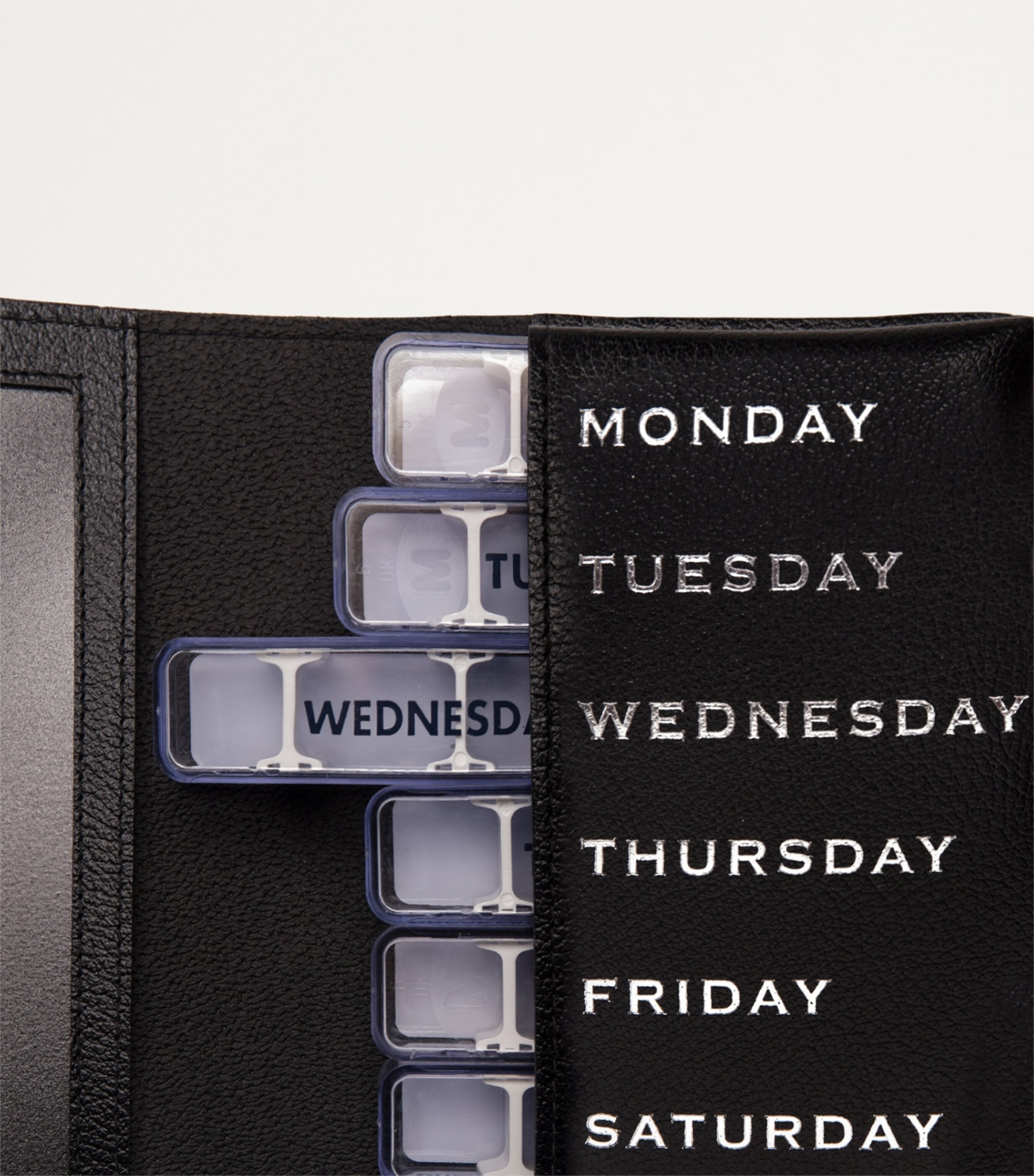 Leather Capra Pill Case BLACK Image 3