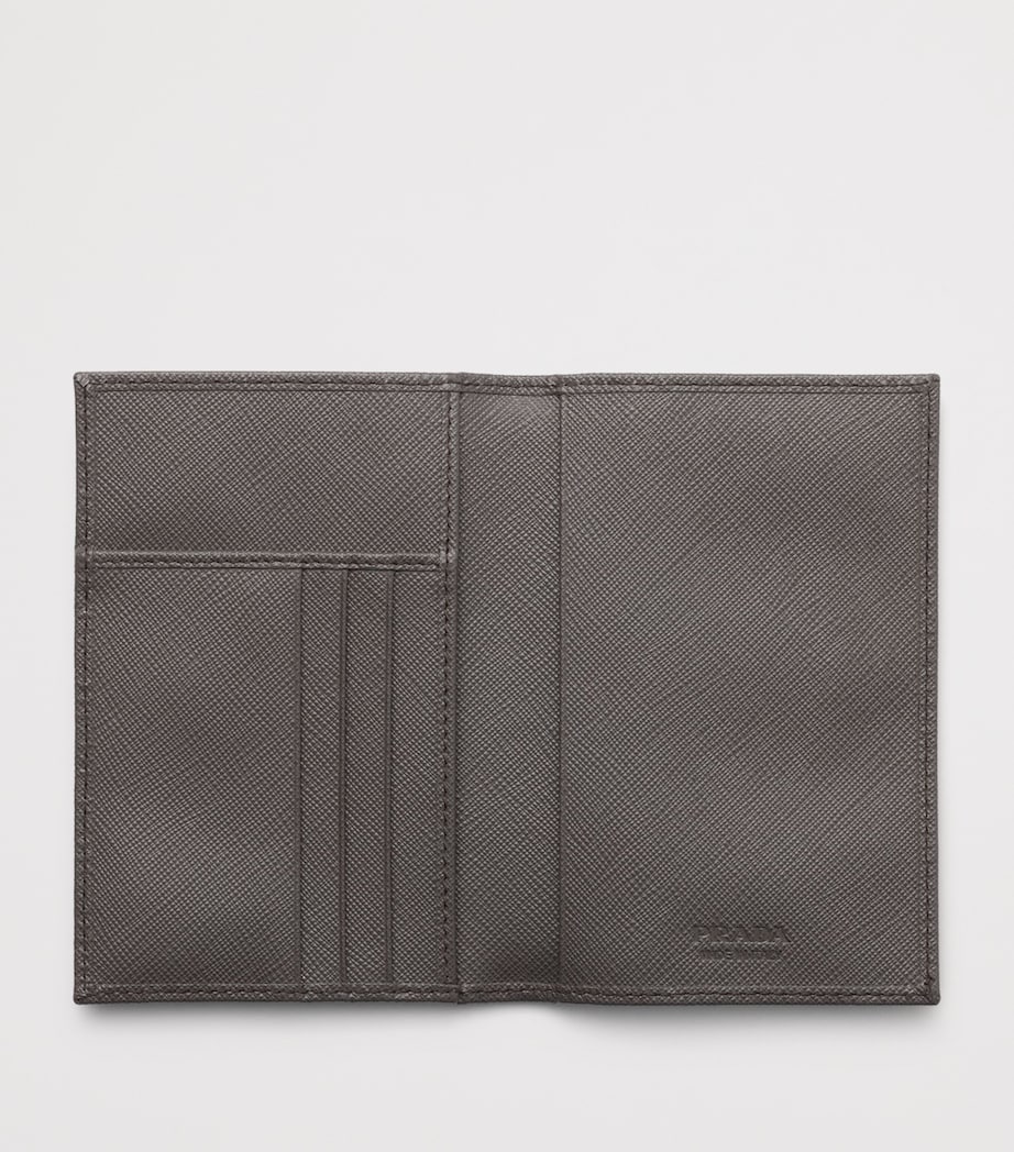 Saffiano Leather Logo Passport Holder F0170 Image 2