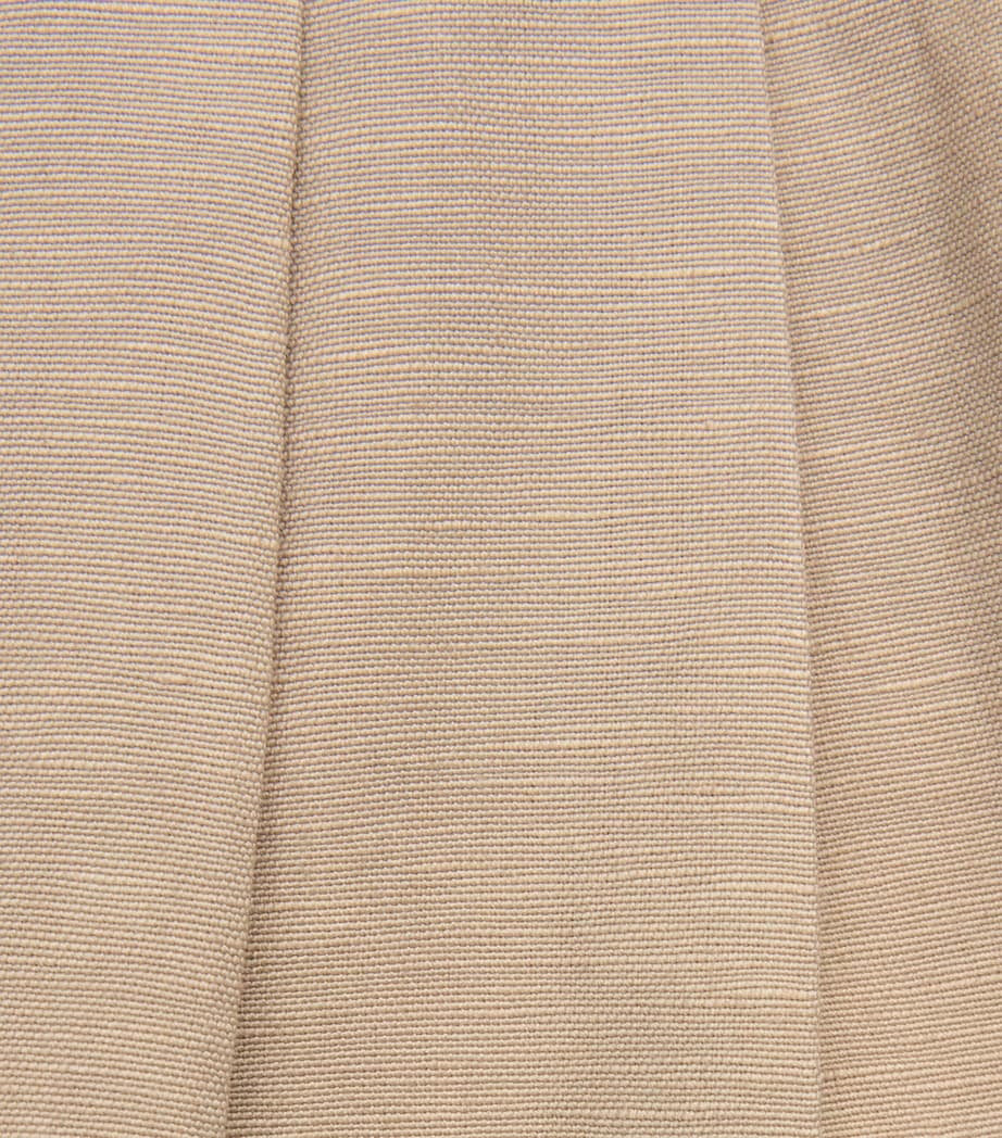 Studio Nicholson Mens Double Pleated Volume Trousers Sand Image 6