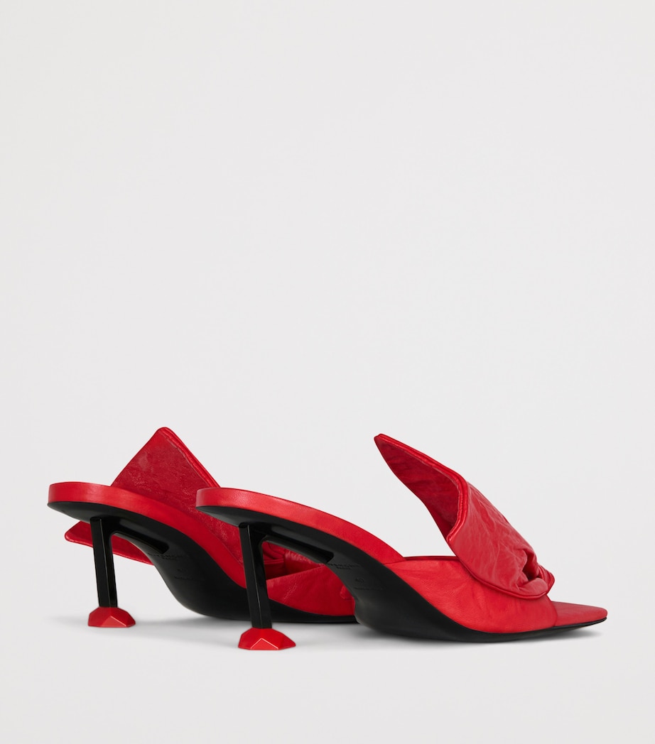 Givenchy Leather Boudoir Bow Mules 65 Vermillon Image 5