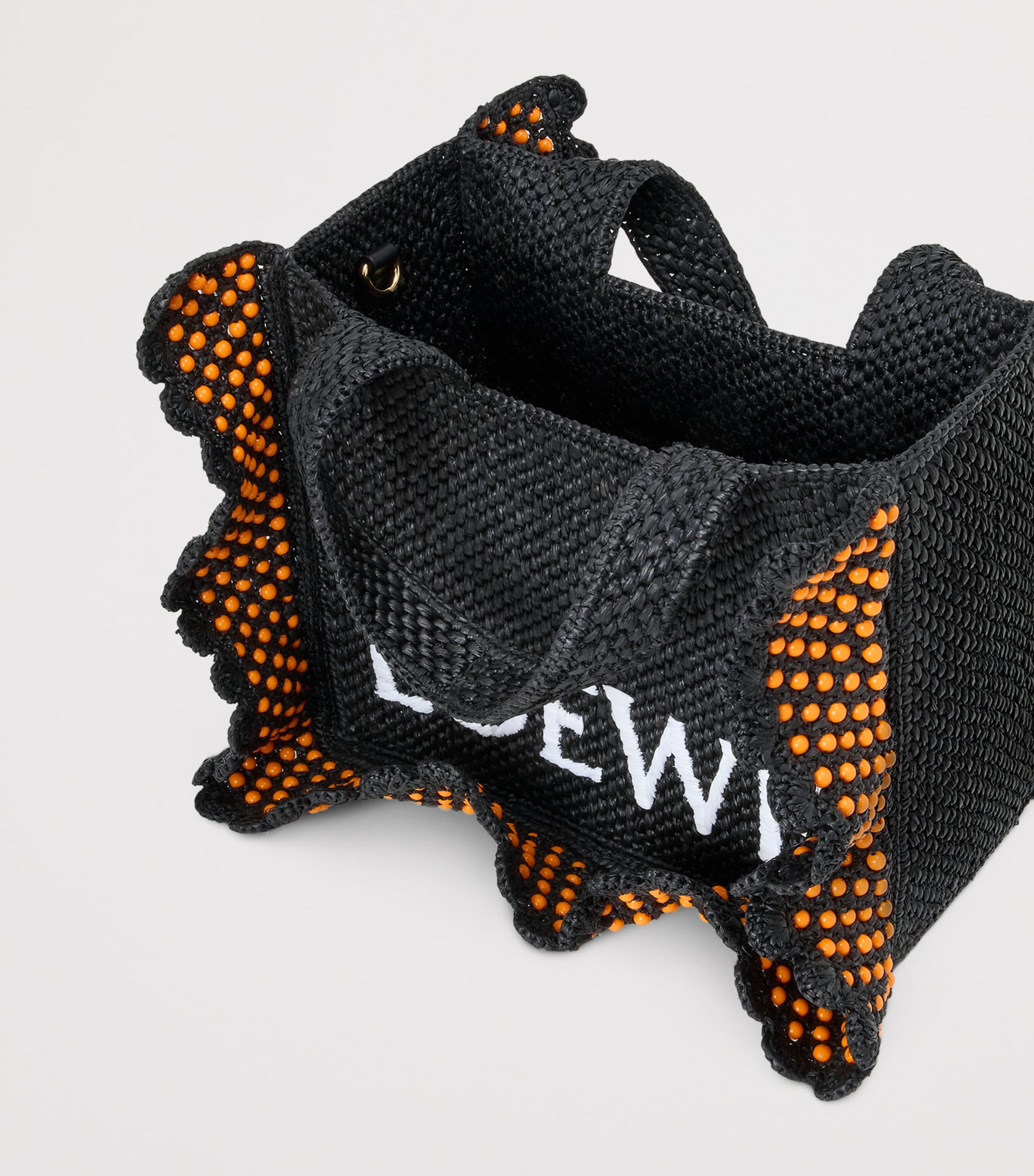 LOEWE x Paula's Ibiza Raffia Font Tote Bag | Harrods US