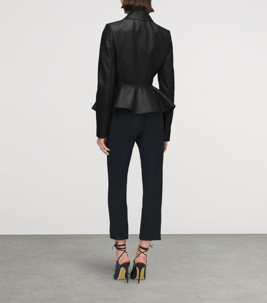 Leather Button-Up Shirt 1000 Image 4