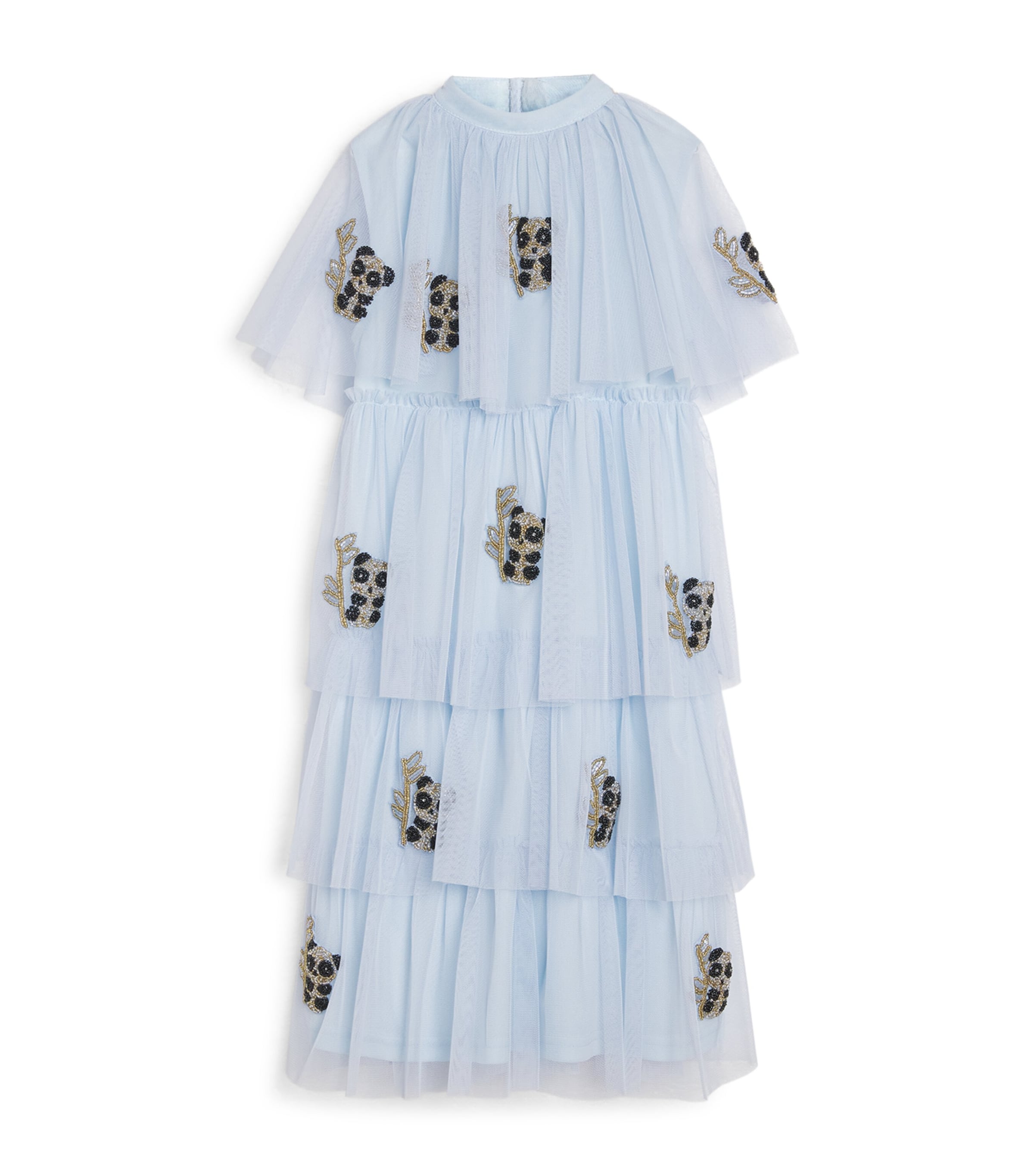 Raishma Embellished Aurora Dress (3-12 Years) Pale Blue Image 1