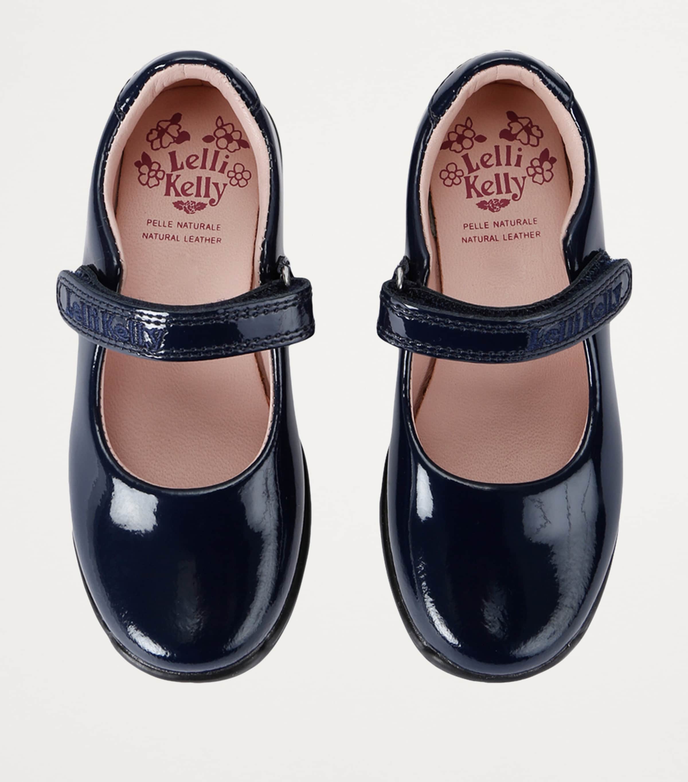 Lelli Kelly Navy Patent Leather School Shoes Harrods UK