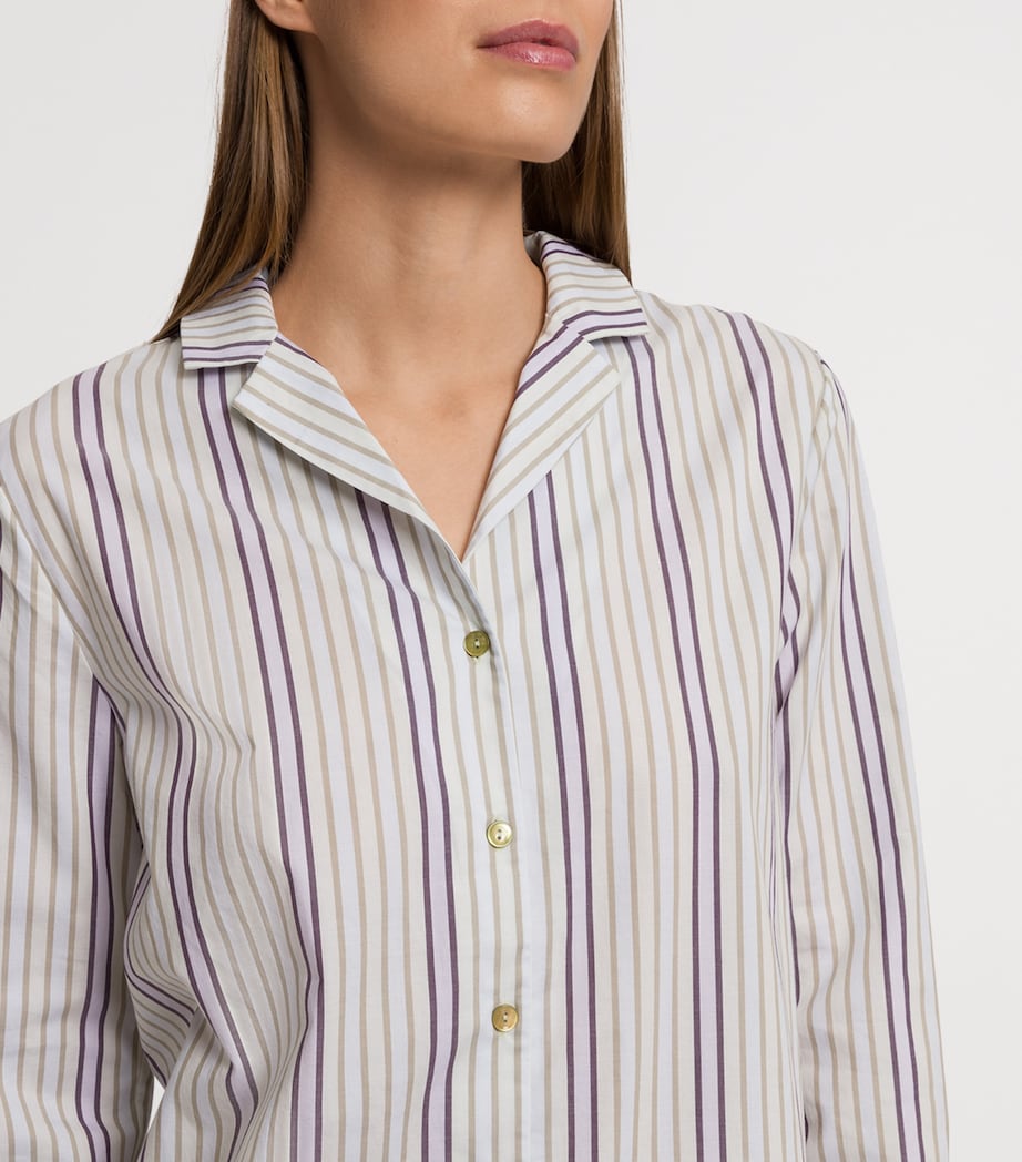 Cotton Stripe Pyjama Shirt BERYL STRIPE Image 6