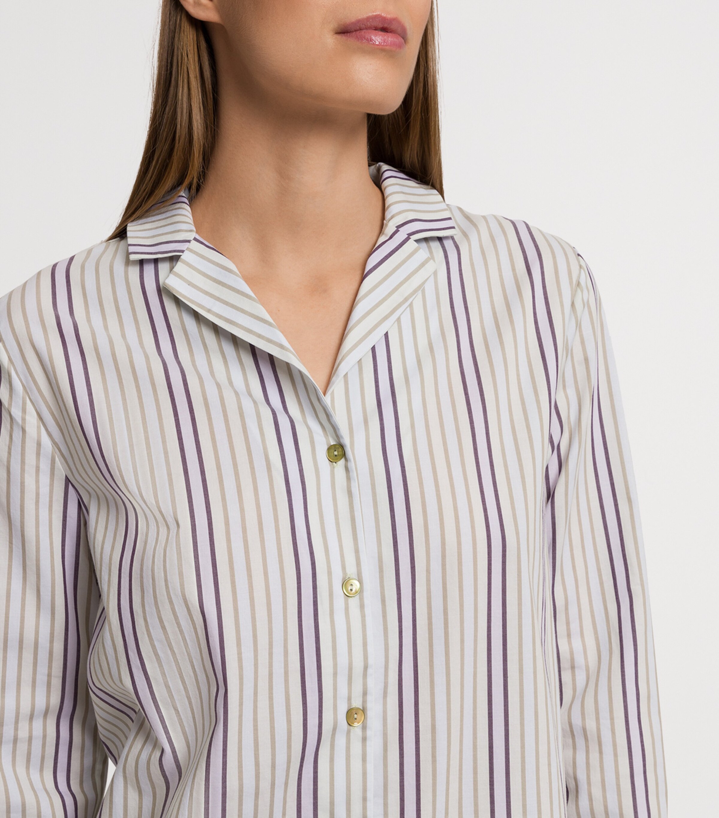Hanro Cotton Stripe Pyjama Shirt | Women Clothing | Nightwear | Pyjamas | Designers | Hanro Hanro Cotton Stripe Pyjama Shirt | Women Clothing | Nightwear | Pyjamas | Designers | Hanro