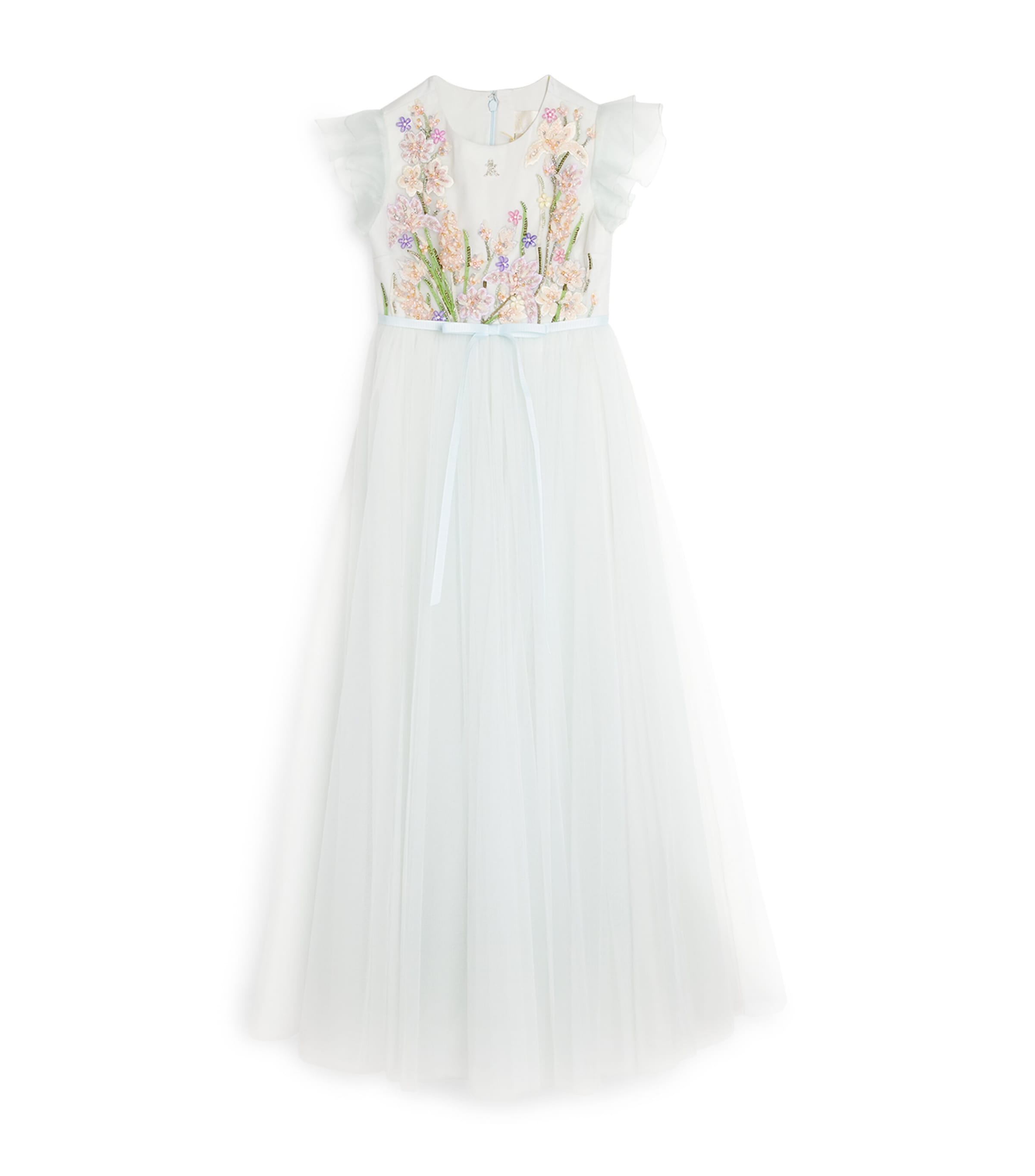MAISON AVA IRENE BEADED TULLE GOWN