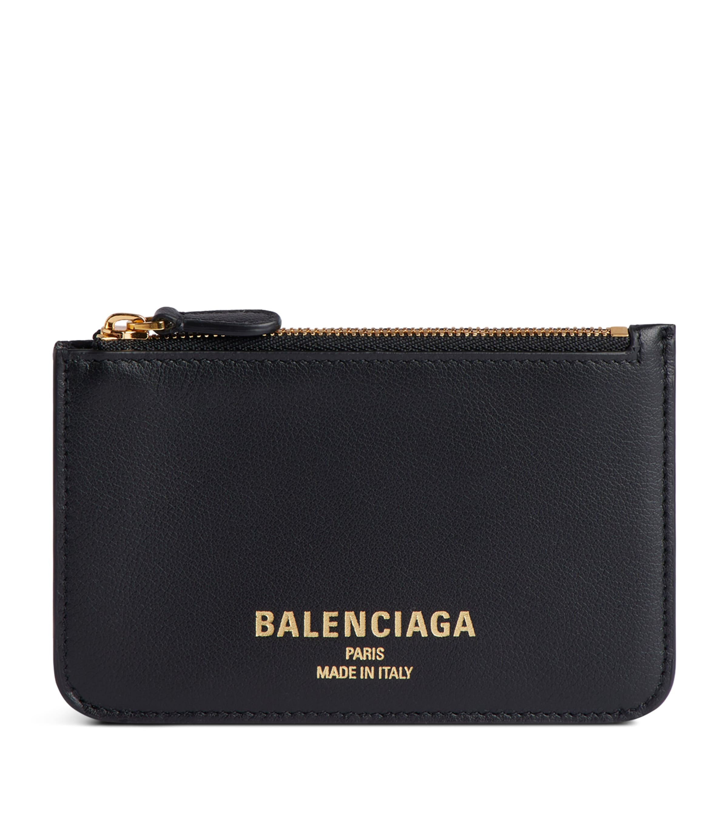 Balenciaga Cash 2.0 Long Change And Card Holder In Black